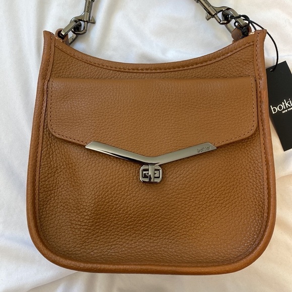 Botkier Coffee and Gunmetal Valentina Leather Crossbody Bag - Picture 3 of 17